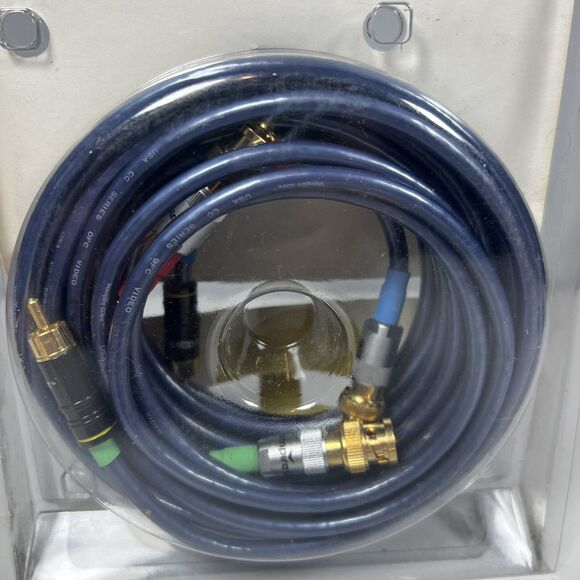 Vampire Wire RCA Component - BNC 75 Ohm Gold Plated Connectors 3 Meter- Open Box - Picture 3 of 6